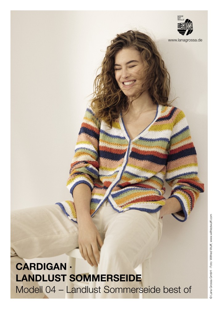 Cardigan Landlust Sommerseide Modell 04