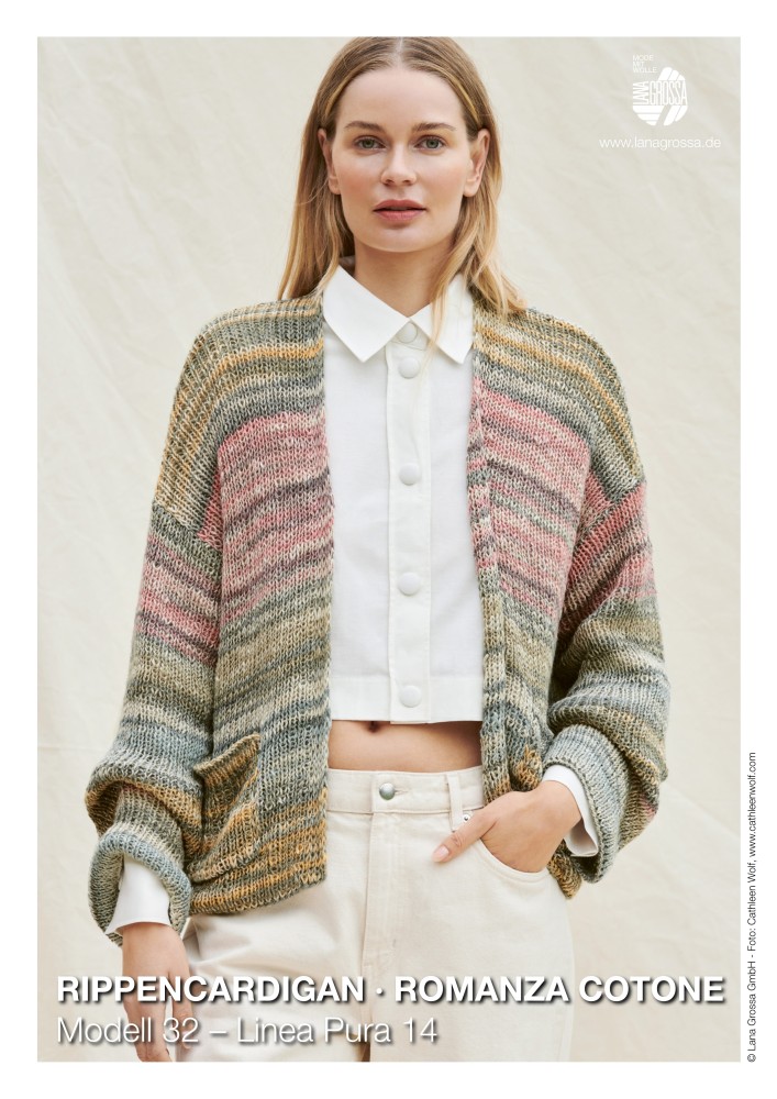 Rippencardigan Romanza Cotone