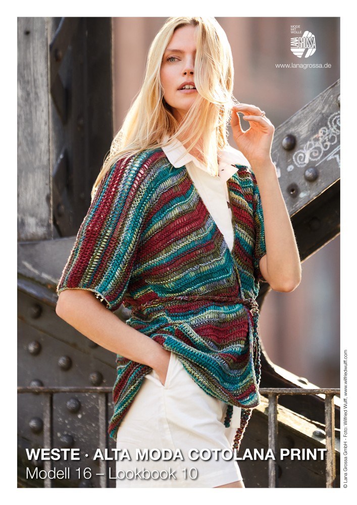 Weste Alta Moda Cotolana Print