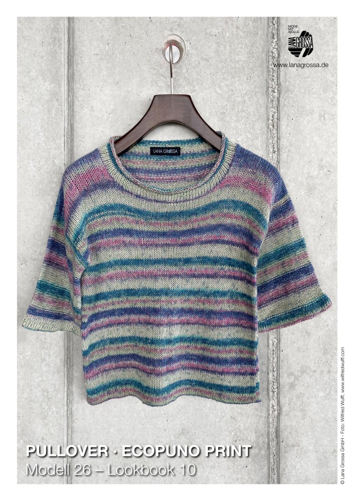Pullover Ecopuno Print Modell 26
