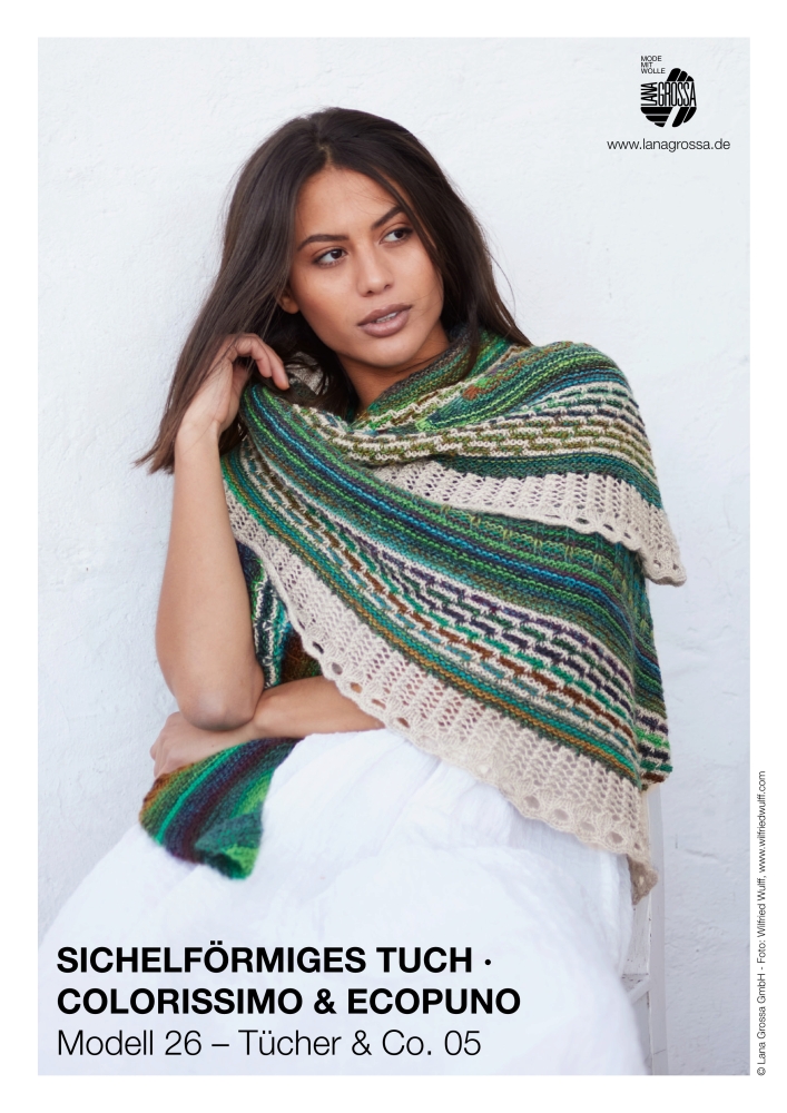 Sichelförmiges Tuch Colorissimo & Ecopuno