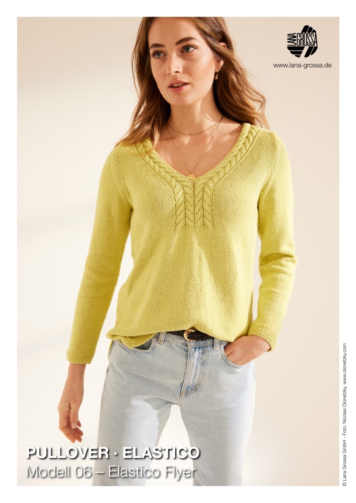 Pullover Elastico mit Zopfmuster