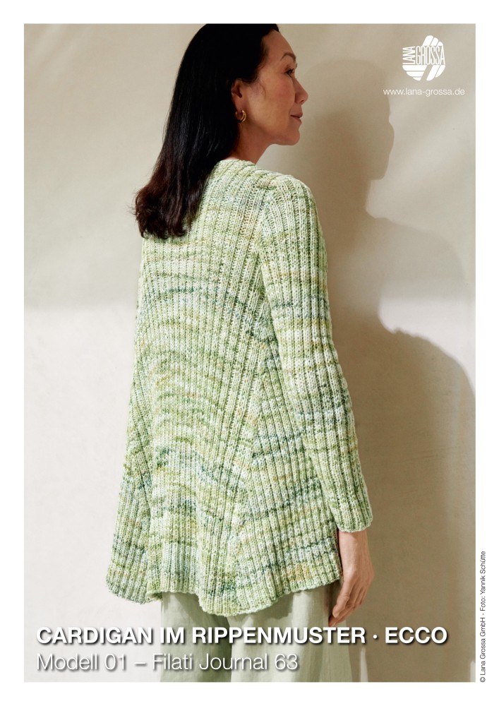 Cardigan im Rippenmuster ECCO