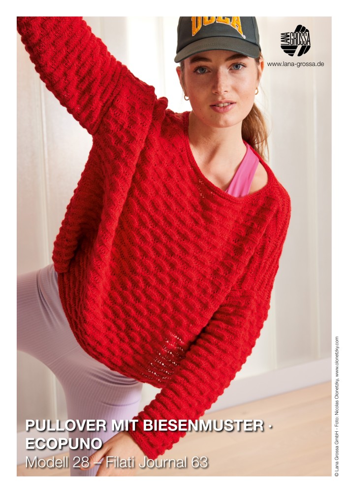 Pullover mit Biesenmuster Ecopuno