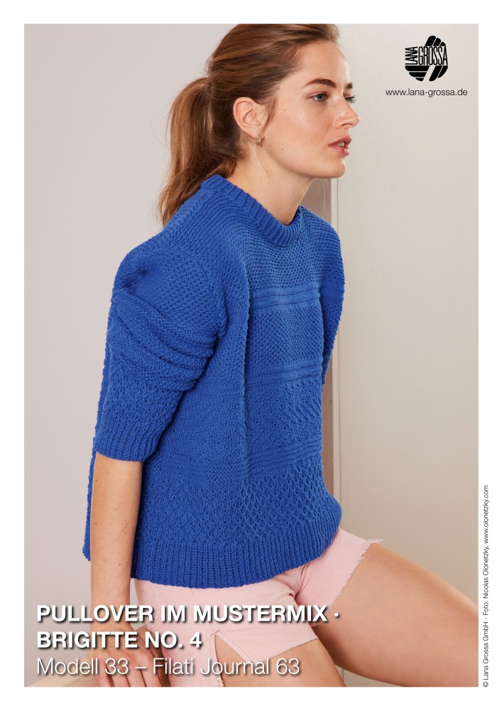 Pullover im Mustermix Brigitte No. 4 Modell 33