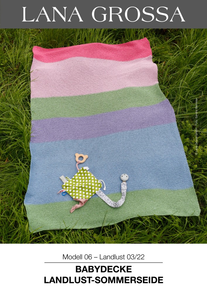 Babydecke Landlust-Sommerseide