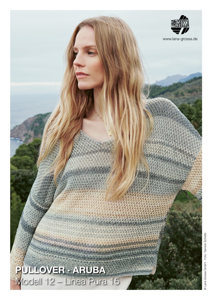 Pullover Aruba mit V-Ausschnitt aus Linea Pura 15