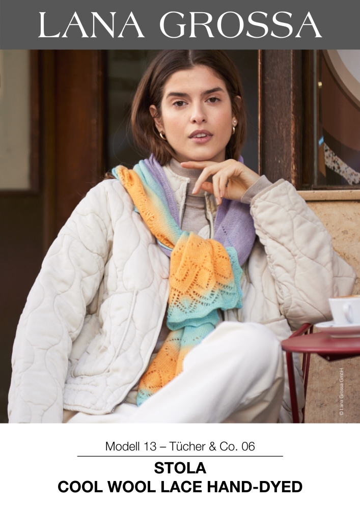 Stola Cool Wool Lace Hand-Dyed