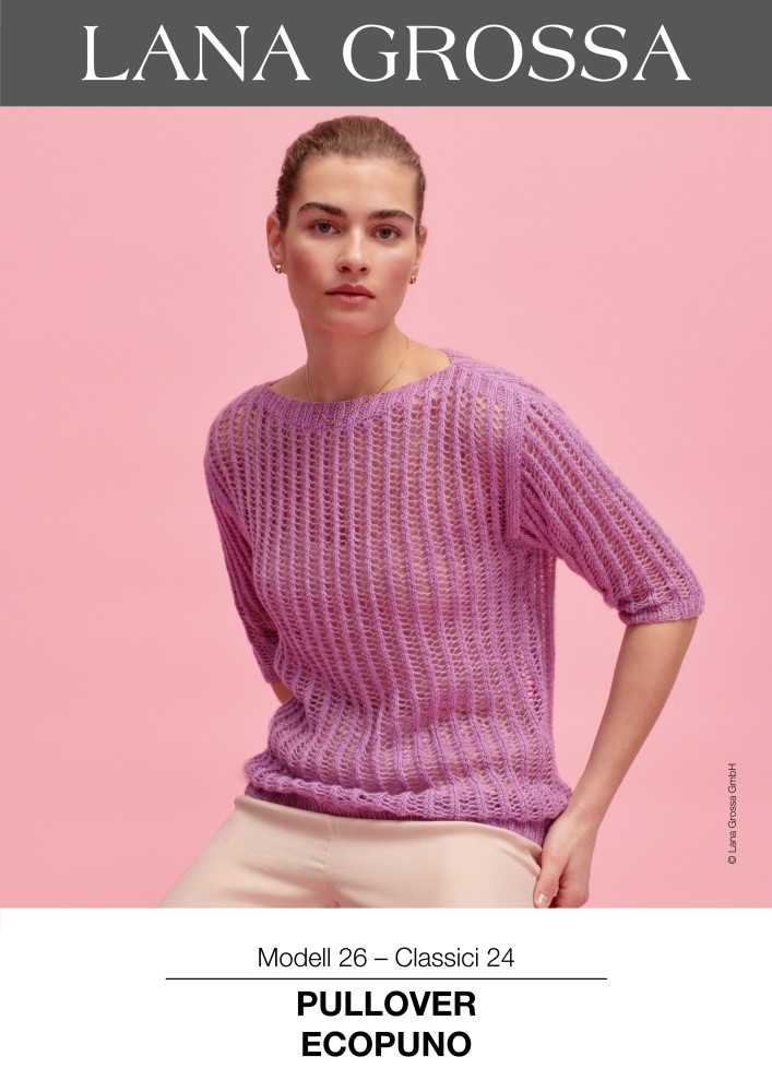 Pullover Modell 26 aus Ecopuno Garn