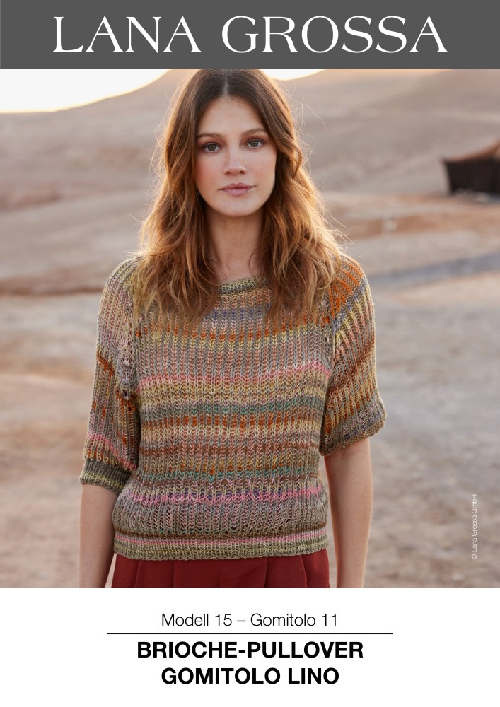 Brioche-Pullover Gomitolo Lino