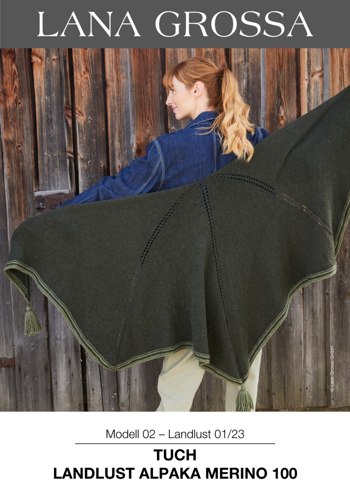 Tuch Landlust Alpaka Merino 100