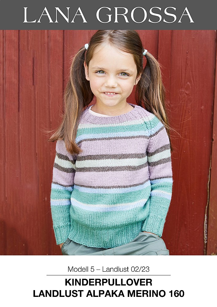 Kinderpullover Landlust Alpaka Merino 160