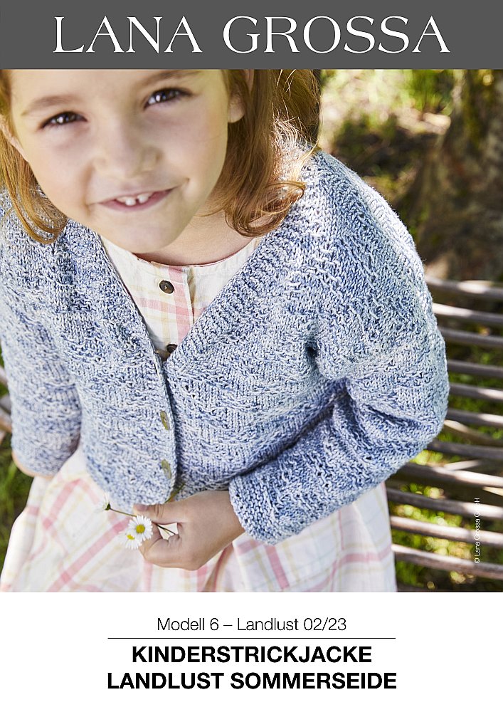 Kinderstrickjacke Landlust Sommerseide