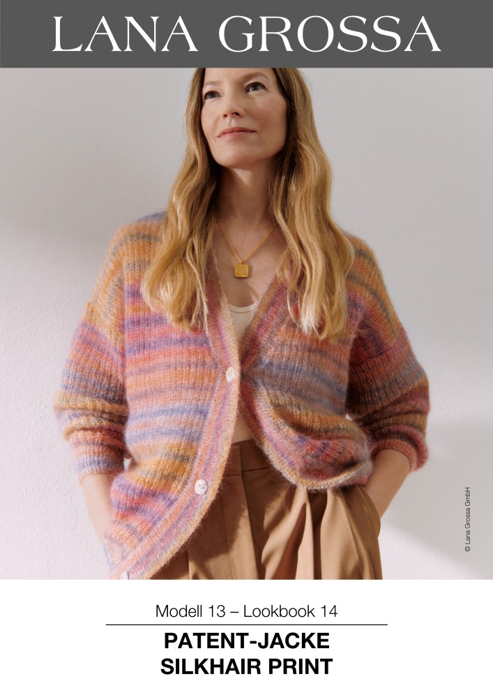 Patent-Jacke Silkhair Print