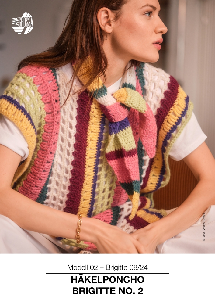 Häkelponcho Brigitte No. 2