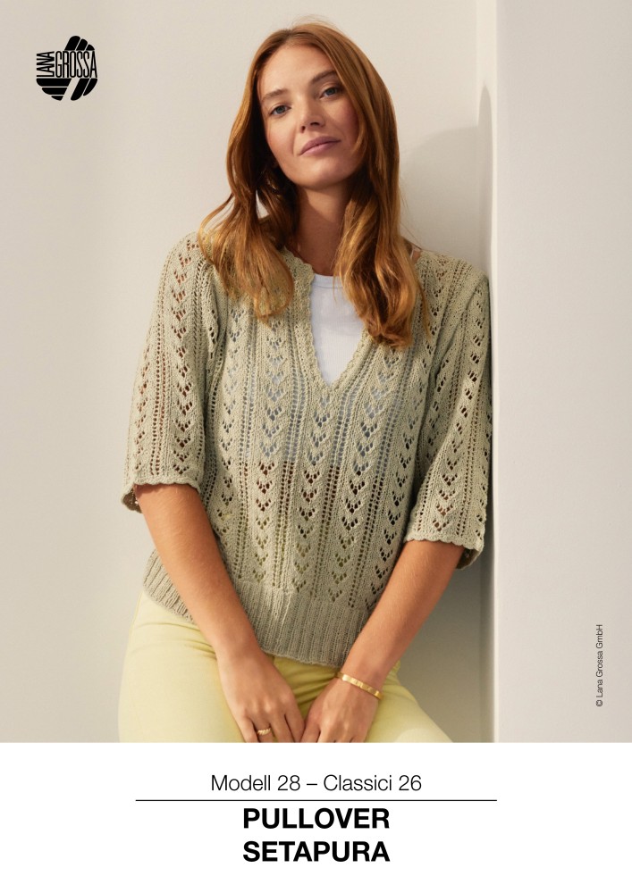 Pullover Setapura mit Ajourmuster