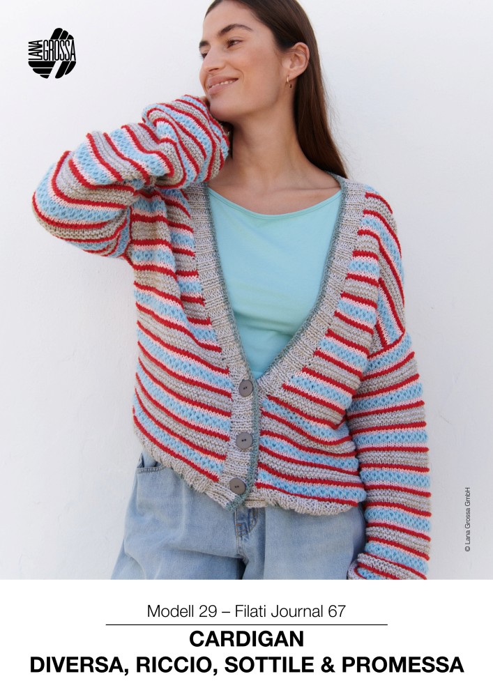 Cardigan Diversa, Riccio, Sottile & Promessa