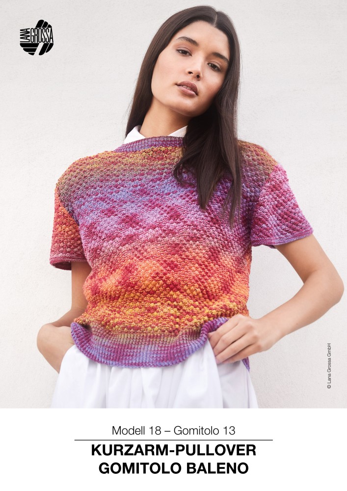 Kurzarm-Pullover Gomitolo Baleno