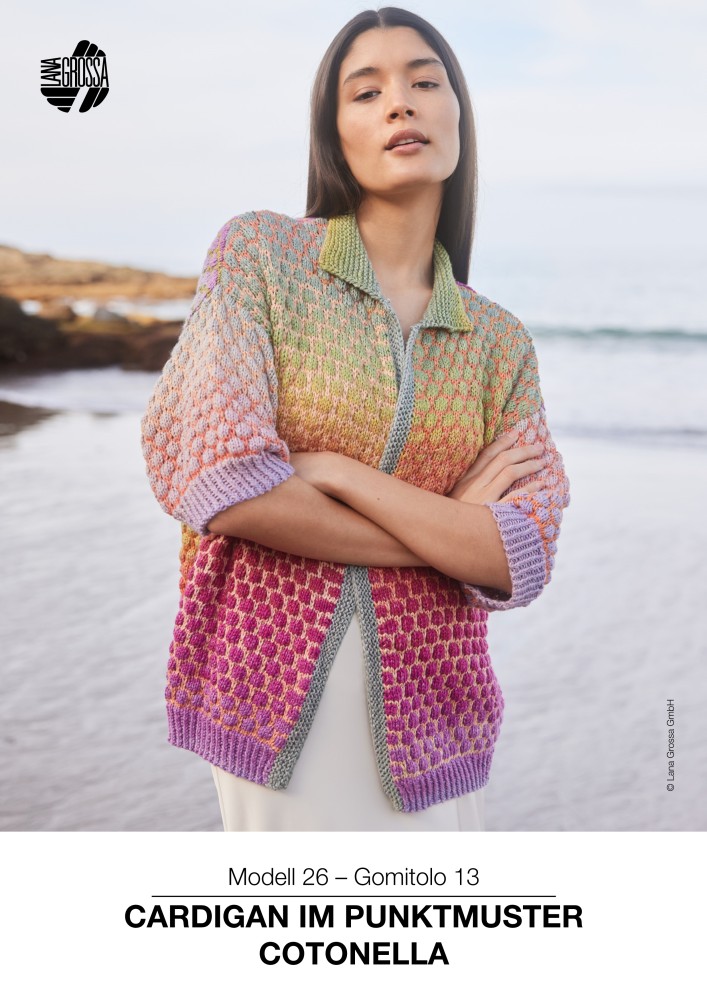 Cardigan im Punktmuster Cotonella