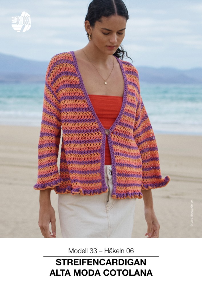 Streifencardigan Alta Moda Cotolana