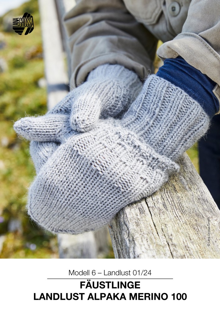 Fäustlinge Landlust Alpaka Merino 100