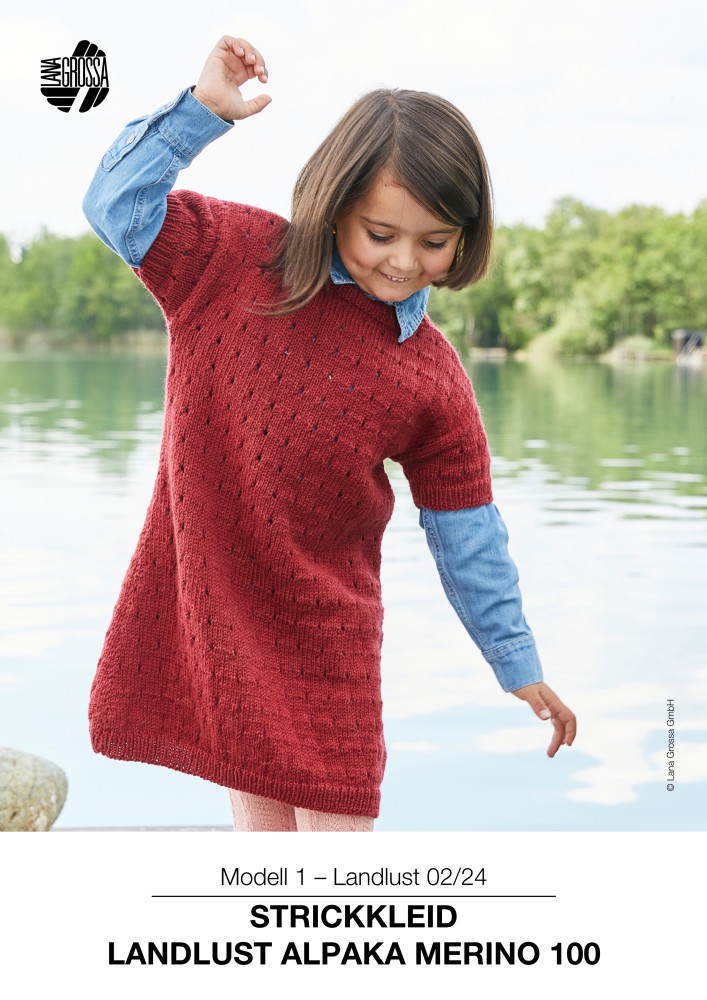 Strickkleid Landlust Alpaka Merino 100