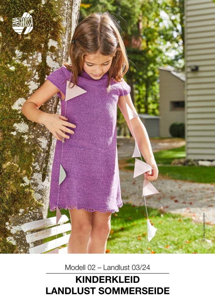 Kinderkleid Landlust Sommerseide