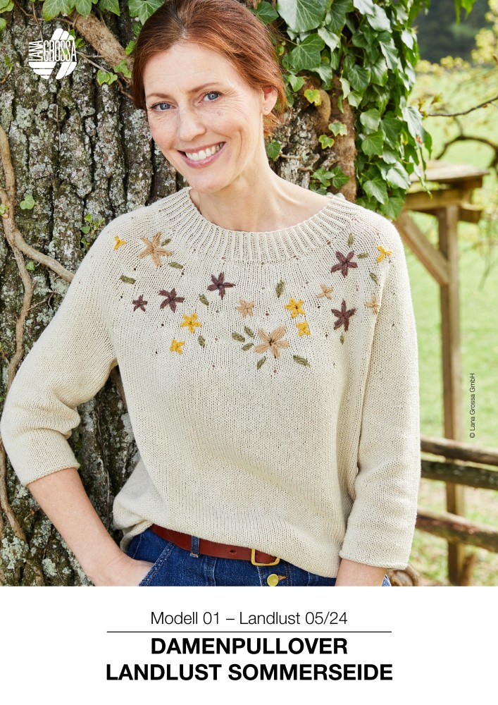Damenpullover Landlust Sommerseide
