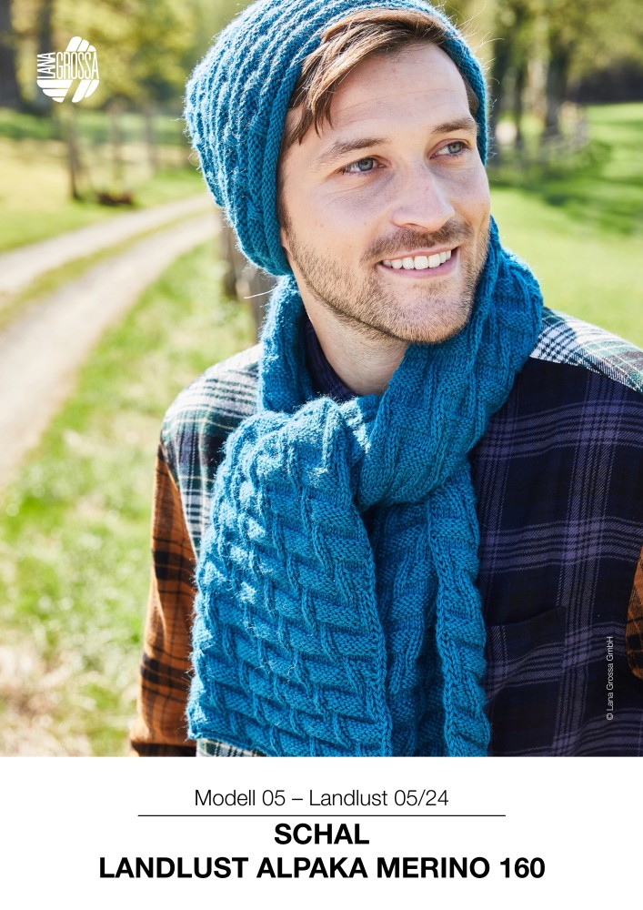 Schal Landlust Alpaka Merino 160