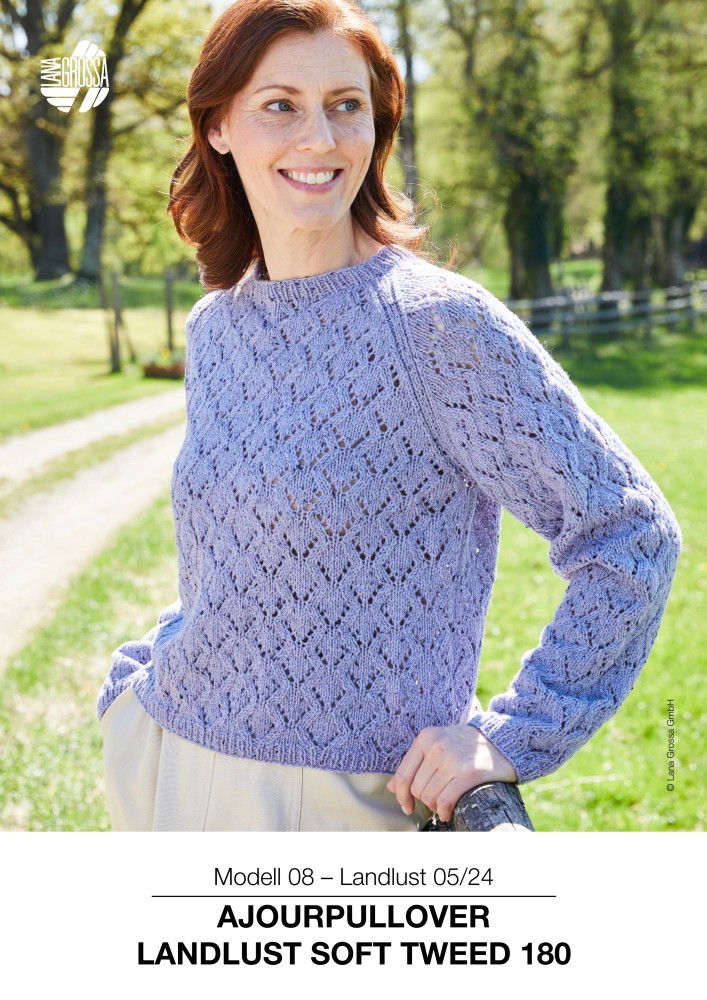 Ajourpullover Landlust Soft Tweed 180