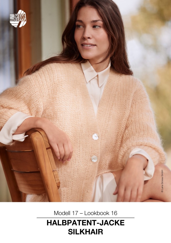 Halbpatent-Jacke Silkhair