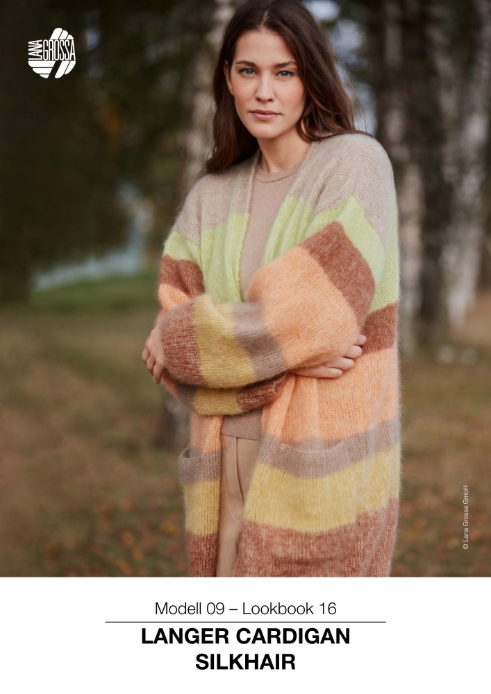 Langer Cardigan aus Silkhair