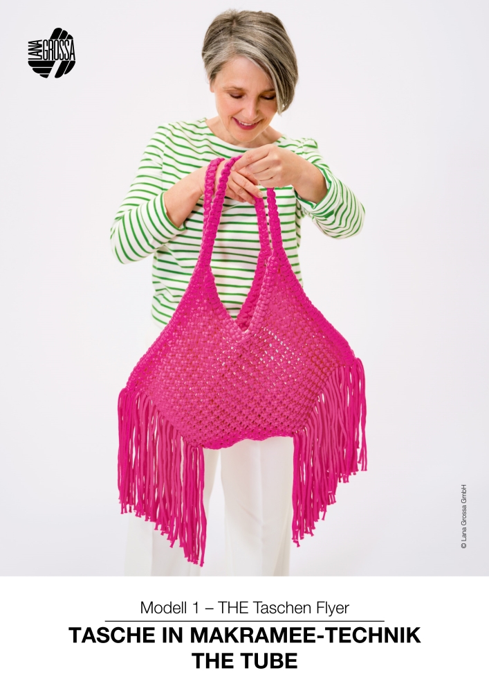 Tasche in Makramee-Technik THE TUBE