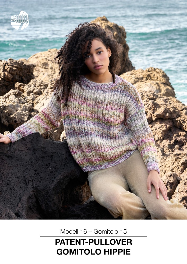 Patent-Pullover Gomitolo Hippie