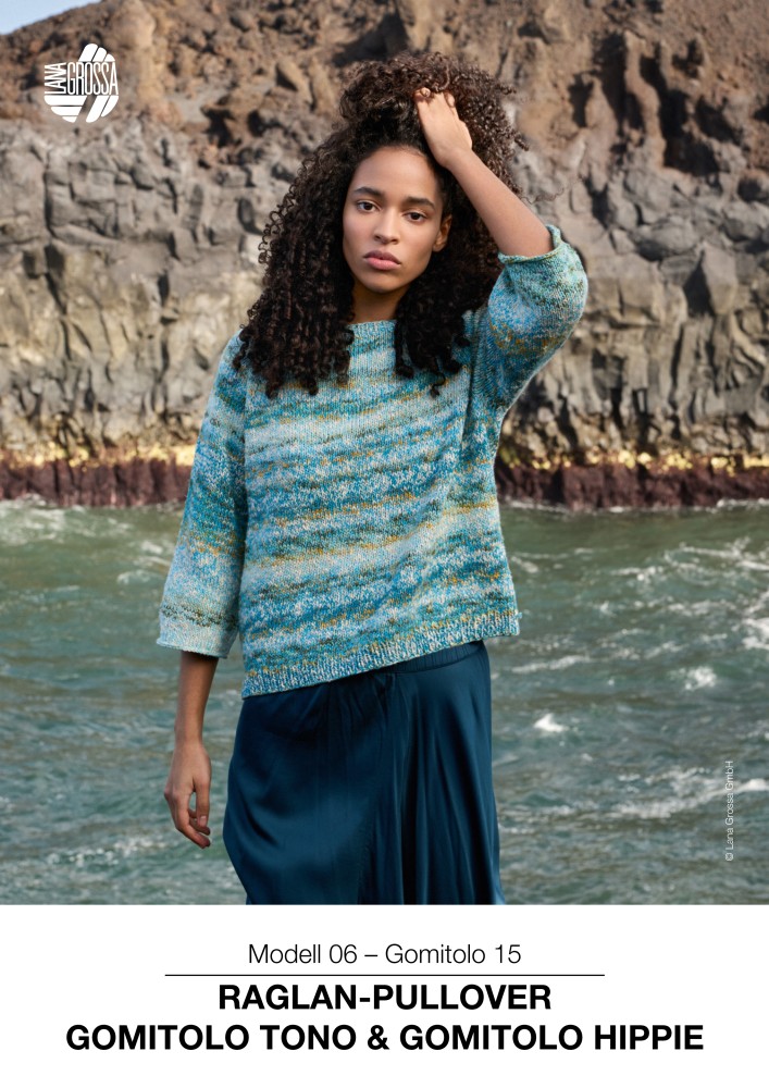 Raglan-Pullover Gomitolo Tono & Gomitolo Hippie