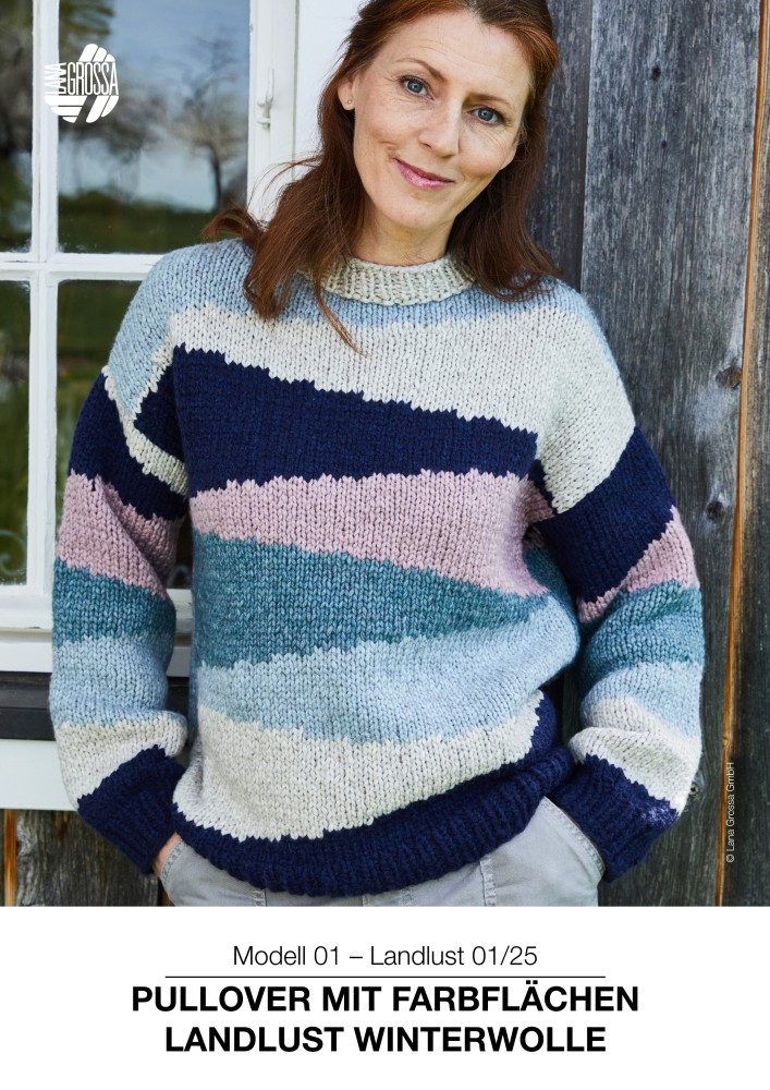 Pullover mit Farbflächen aus Landlust Winterwolle