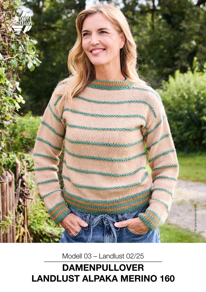 Damenpullover Landlust Alpaka Merino 160