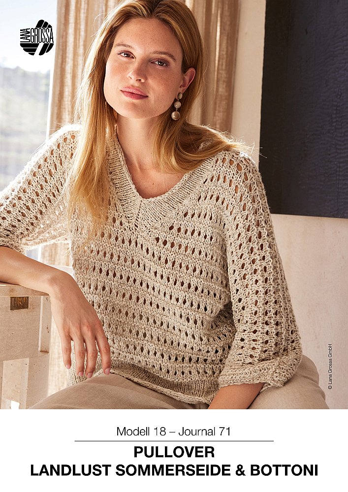 Pullover Modell 18 – Landlust Sommerseide & Bottoni