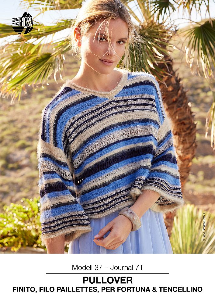 Pullover Modell 37 aus Finito, Filo Paillettes, Per Fortuna & Tencellino