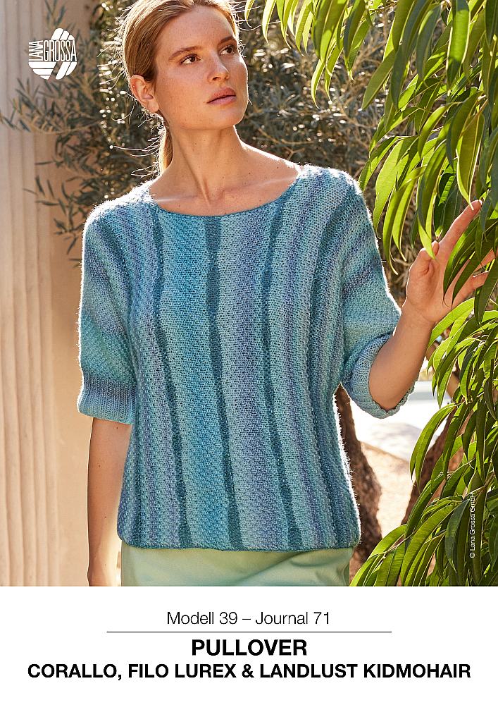 Pullover Modell 39 aus Corallo, Filo Lurex & Landlust Kidmohair