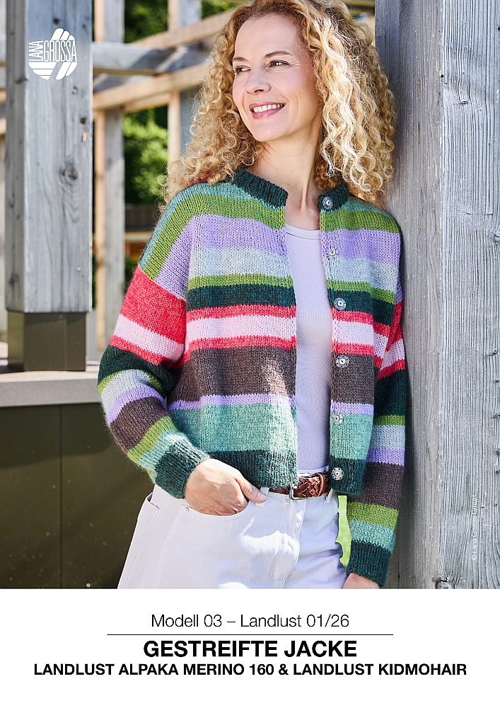 Gestreifte Jacke