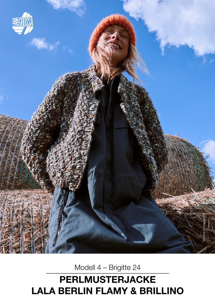 Perlmusterjacke Lala Berlin Flamy & Brillino