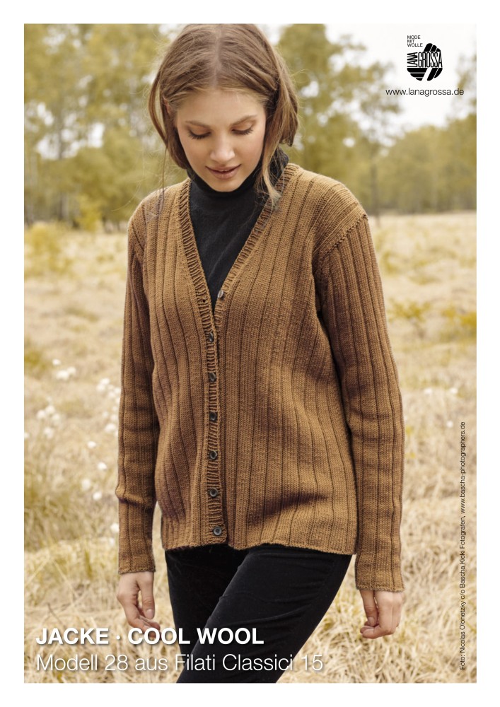 Jacke Cool Wool Modell 28 aus Filati Classici 15