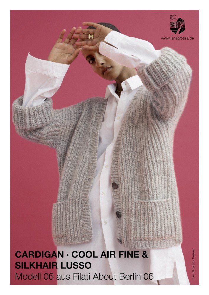 Cardigan aus Cool Air Fine & Silkhair Lusso