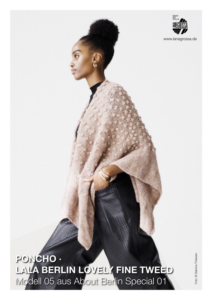 Poncho "Lala Berlin Lovely Fine Tweed"