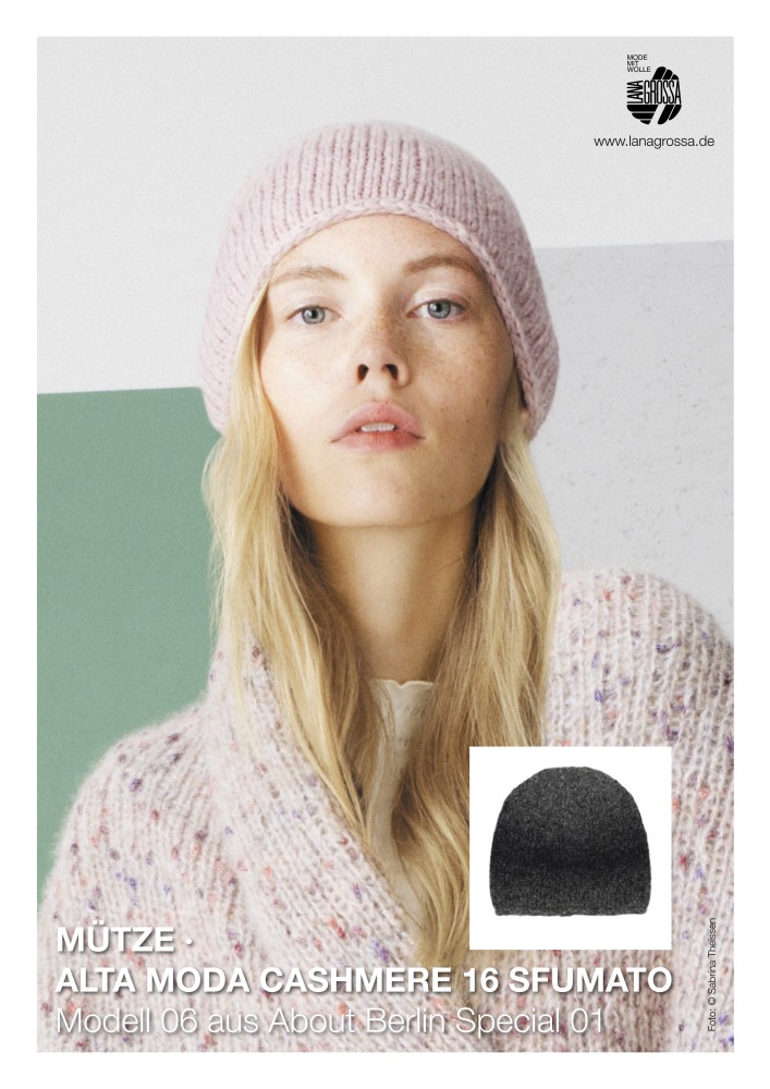 Mütze Alta Moda Cashmere 16 Sfumato