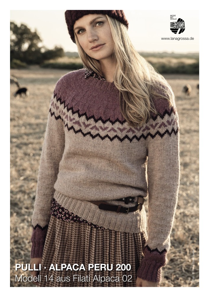 Pulli Alpaca Peru 200 – Modell 14 aus Filati Alpaca 02