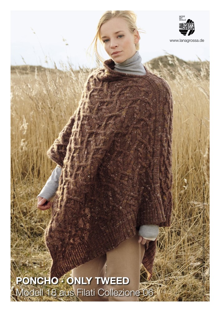 Poncho Only Tweed