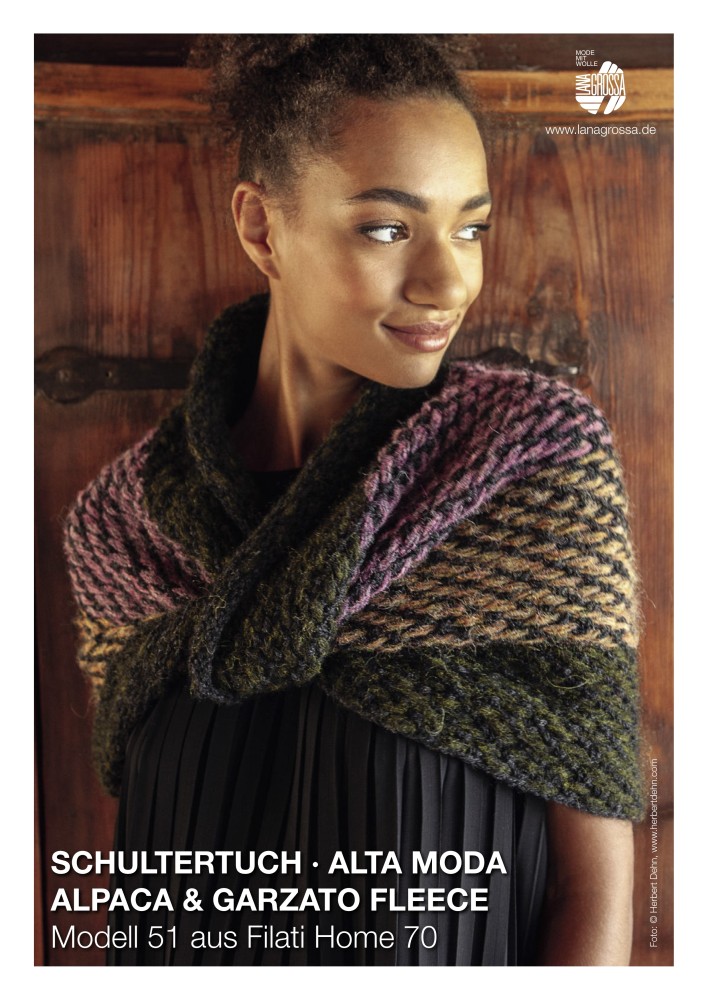 Schultertuch Alta Moda Alpaca & Garzato Fleece