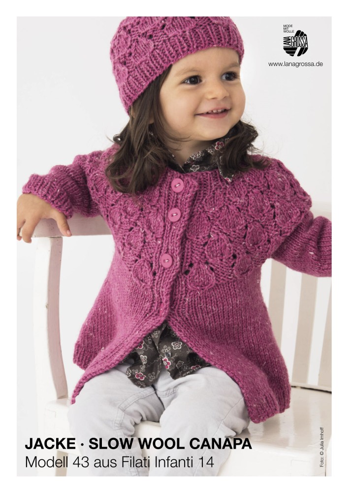 Jacke Slow Wool Canapa für Kinder